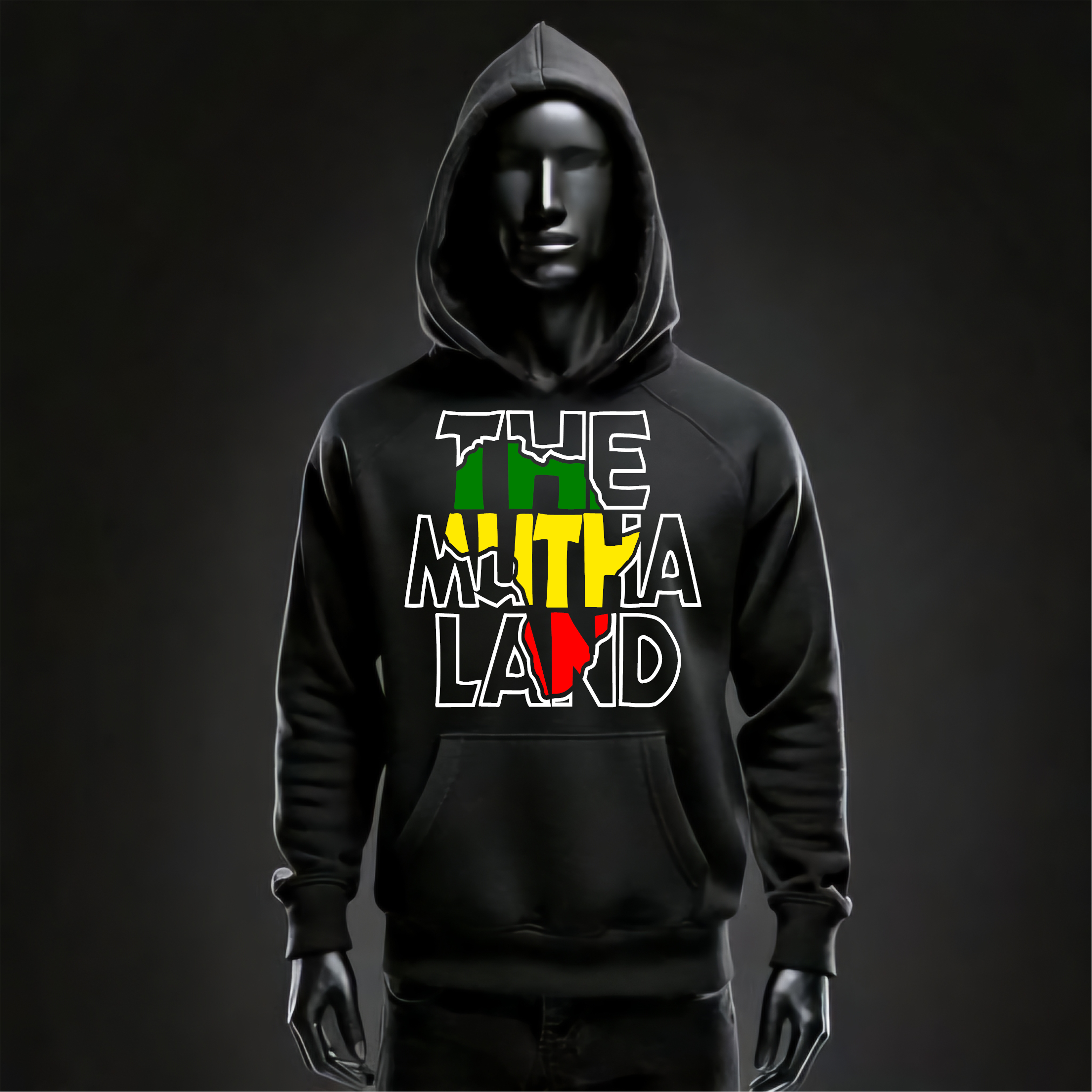 The Mutha Land Hoodie Outlined